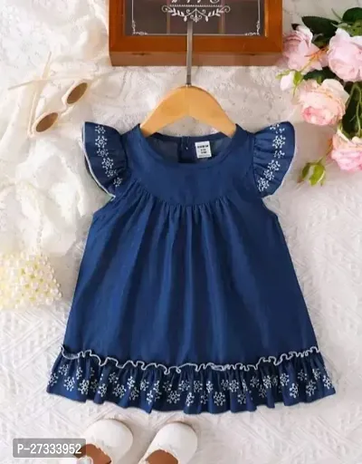 Stylish Summer Frock For Baby Girls-thumb0