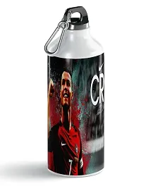 PrintingZone Compatible Print With Ronaldo Sipper Water Bottle For boys  Gilr Birthday Gift Aluminium 600ml School water Bottle Pack of 1(NS-232)-thumb1