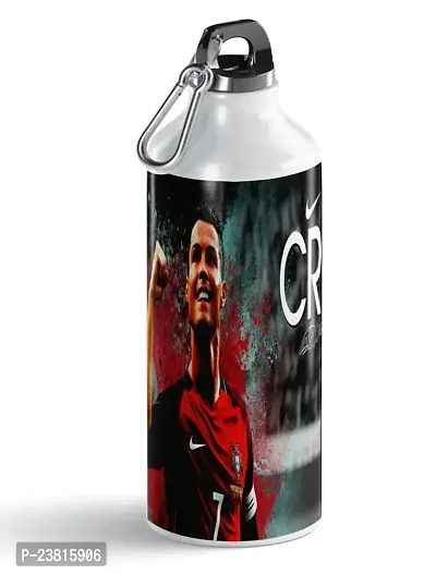 PrintingZone Compatible Print With Ronaldo Sipper Water Bottle For boys  Gilr Birthday Gift Aluminium 600ml School water Bottle Pack of 1(NS-232)-thumb2