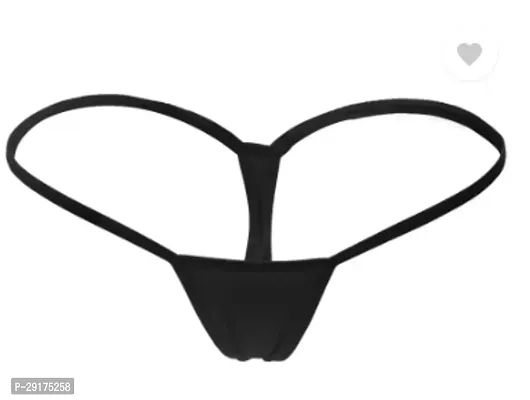 Women Thong Black Panty