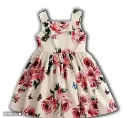 Fabulous Multicoloured Rayon Printed Frocks For Girls