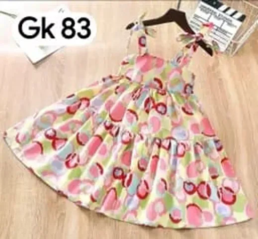 Baby Girls Kids Printed  Princess Dresses 