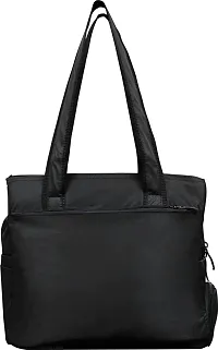 Stylish Black Self Pattern Handbags For Women-thumb4