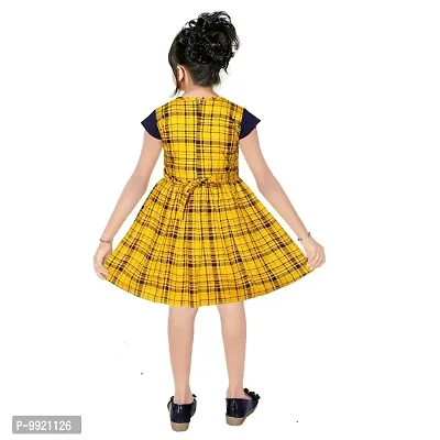 PROMISE KID Girl's Rayon Midi/Knee Length Short Sleeve Dress |(Pack of 1)-thumb3