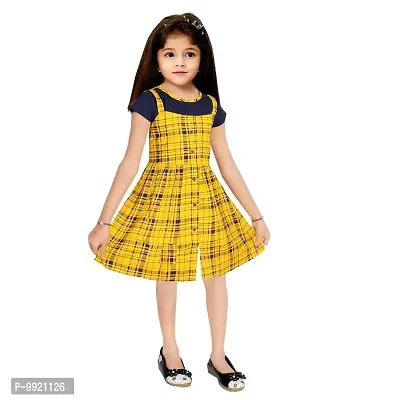 PROMISE KID Girl's Rayon Midi/Knee Length Short Sleeve Dress |(Pack of 1)-thumb4