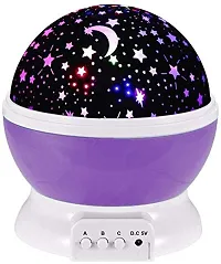 Maxigo Romantic 360 Degree Rotating Colour Changing Star Projector LED Night Lamp with USB Cable-thumb1