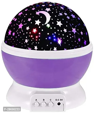 Maxigo Romantic 360 Degree Rotating Colour Changing Star Projector LED Night Lamp with USB Cable-thumb2