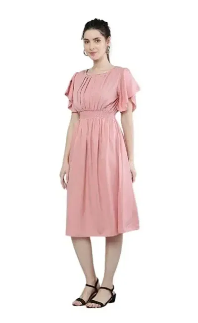 DEEP Fashion's Women's A-Line Crepe Western Dress