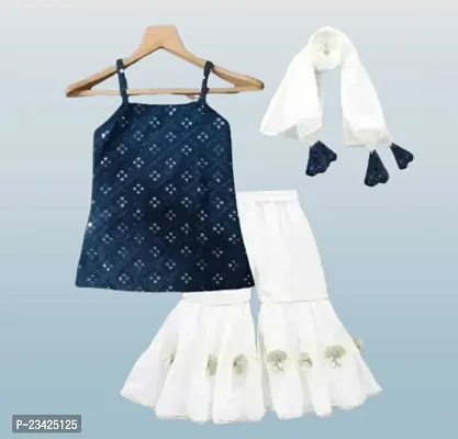 Classic Cotton Clothing set for Kids Girls-thumb0