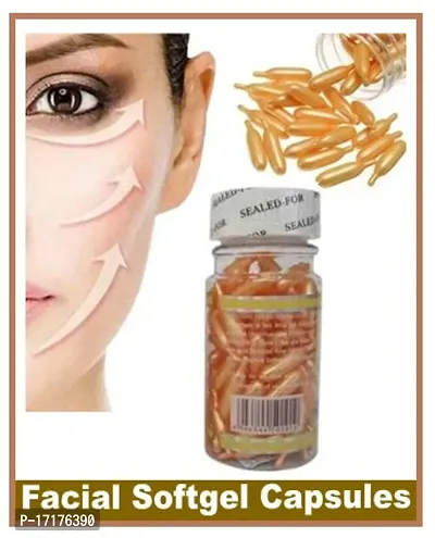 Vitamin E Facial Oil Capsules (60 Capsules in One Pack)