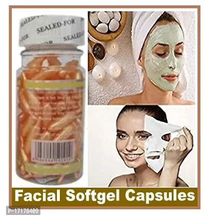 Vitamin E Facial Oil Capsules (60 Capsules in One Pack)