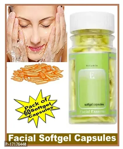Vitamin E Facial Oil Capsules (60 Capsules in One Pack)-thumb0