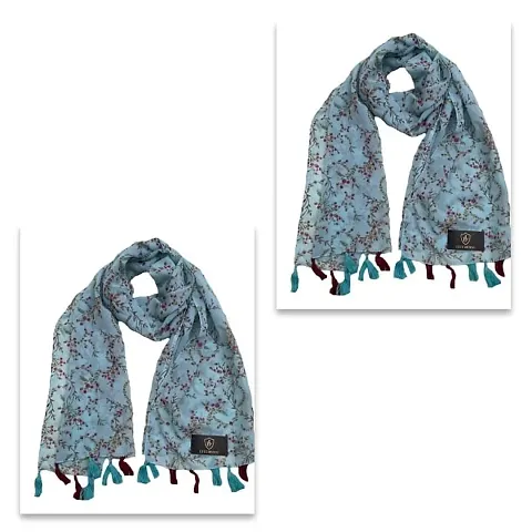 Elite Chiffon Scarf For Women Pack Of 2