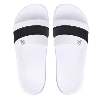 PERY-PAO Combo Mens Sliders Sky Blue , White , Grey , Black Flipflop  Slippers-thumb3