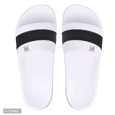 PERY-PAO Combo Mens Sliders Sky Blue , White , Grey , Black Flipflop  Slippers-thumb4