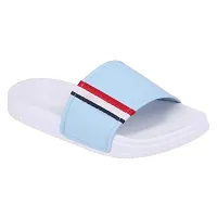 PERY-PAO Combo Mens Sliders Sky Blue , White , Grey , Black Flipflop  Slippers-thumb4