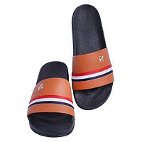Brown  Black Synthetic Casual Stylish Slide Slippers for Men-thumb1