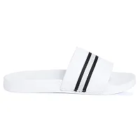 White Synthetic Casual Stylish Slide Slippers for Men-thumb2