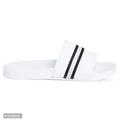 White Synthetic Casual Stylish Slide Slippers for Men-thumb3