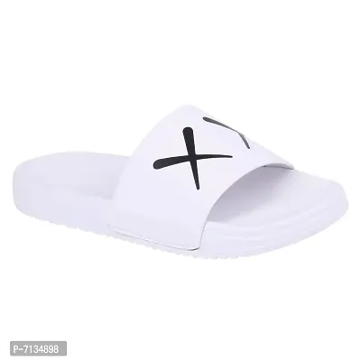 PERY-PAO Mens Combo Comfort Sliders White, Black, Grey, Sky Blue Boys Flip-Flops-thumb3