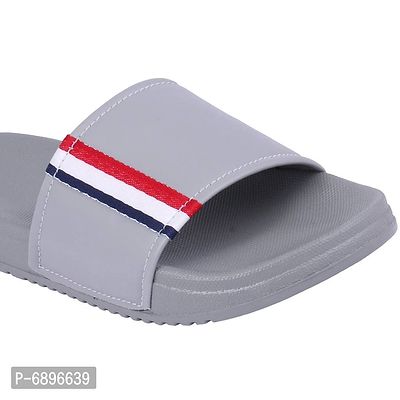 Grey Rexine Flip Flops For Men-thumb5