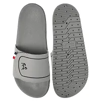 Grey Rexine Flip Flops For Men-thumb3