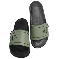 Green Rexine Flip Flops For Men-thumb4