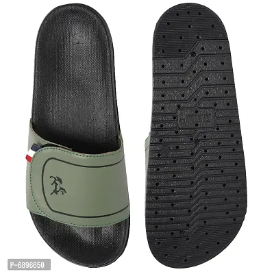 Green Rexine Flip Flops For Men-thumb4