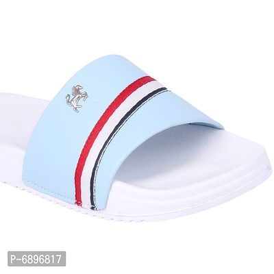 Blue Rexine Flip Flops For Men-thumb3