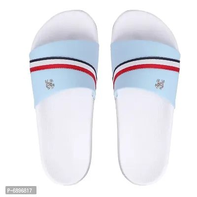 Blue Rexine Flip Flops For Men-thumb0