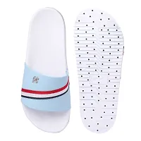 Stylish White Rexine Flip Flops For Men-thumb3