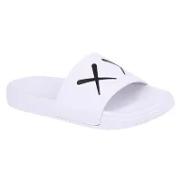 PERY-PAO Mens Combo Comfort Sliders White, Black, Grey, Sky Blue Boys Flip-Flops-thumb2