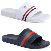 PERY-PAO Men's Combo Pack of 2 Flip-Flops Multicolour-thumb4