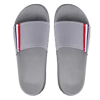 PERY-PAO Combo Mens Sliders Sky Blue , White , Grey , Black Flipflop  Slippers-thumb3