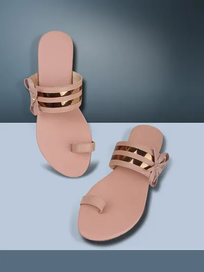 New_in Stylish Synthetic With PVC Sole Fashion Flats For Women