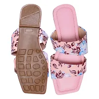 Elegant Pink Rexine Printed Sandals For Women-thumb3