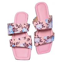 Elegant Pink Rexine Printed Sandals For Women-thumb4