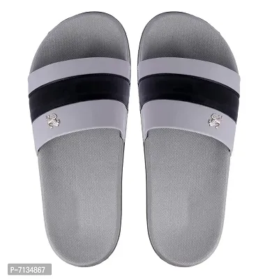 PERY-PAO Mens Combo Comfort Sliders White, Black, Grey, Sky Blue Boys Flip-Flops-thumb5