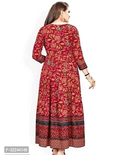 Stylish Multicoloured Rayon Printed Kurta For Women-thumb2