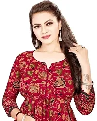 Stylish Multicoloured Rayon Printed Kurta For Women-thumb2