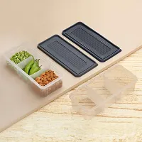 MasQQ 3 section vegetables,dryfruits,spices storage box for fridge and multipurpose box-thumb1