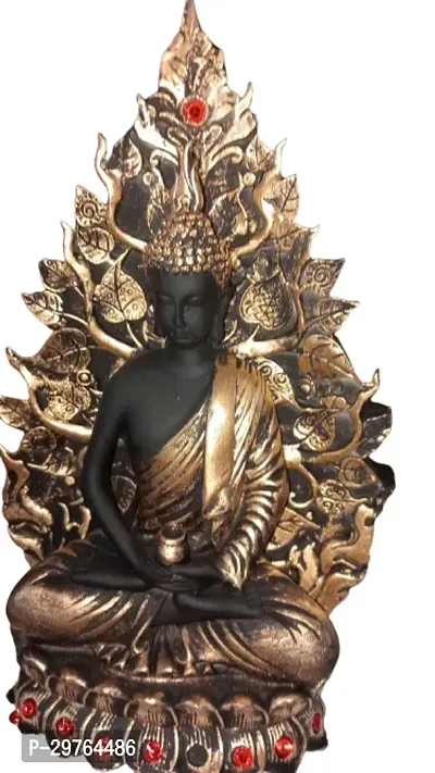 Lord Buddha Black Golden Grey Color Mix for Home Car Decoration