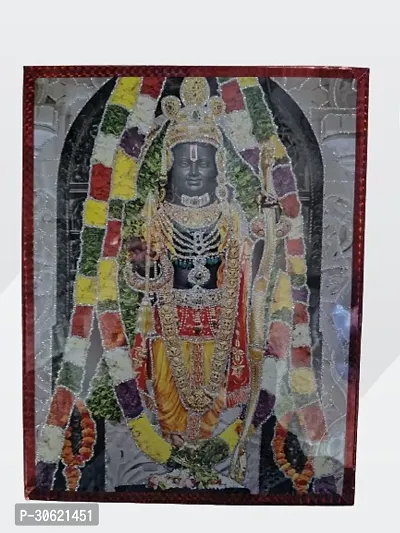 Shree Ram lalla Ayodhya  Coated Framed, Home Decorative Gift Item Painting (11 X 8Inches-thumb5