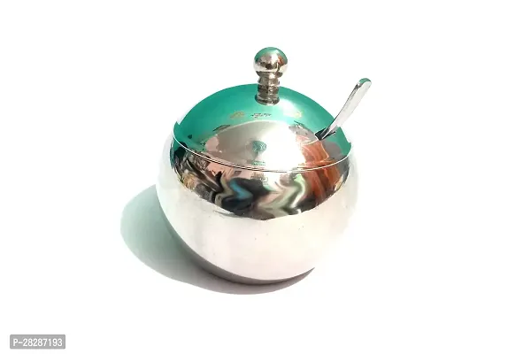 Pure Stainless Steel Oil  Ghee Pot with Spoon (200 ML)-thumb0