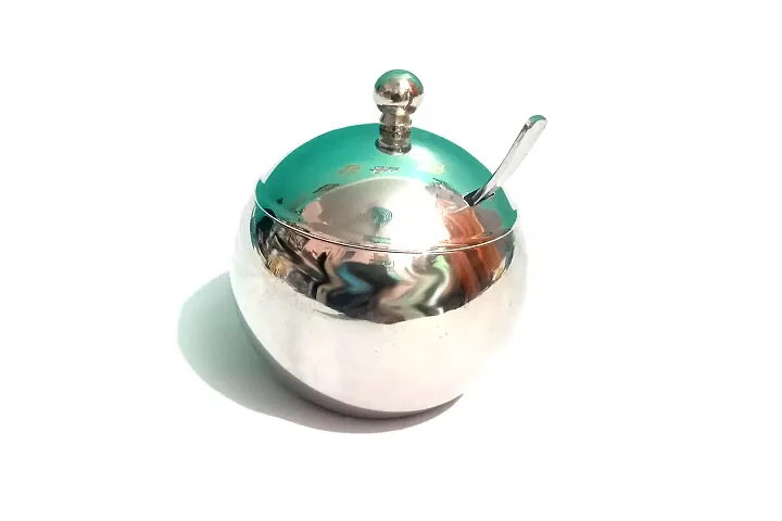 Pure Stainless Steel Oil  Ghee Pot with Spoon (200 ML)