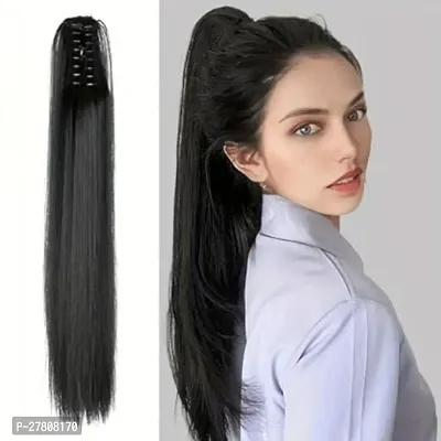 Thicklengths Women Straight Pony tail Hair Extension Natural Black Hair clature for Women and Girls Party, Halloween, Christmas, Weddings.