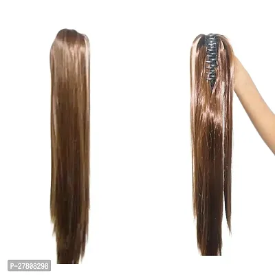 hicklengths Women Straight Pony tail Hair Extension Brown Hair clature for Women and Girls Party, Halloween, Christmas, Weddings.