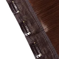 Thicklengths 22-Inch 5 Clip Brown Straight Synthetic Hair Extension For Women and Girls Transform Your Look With Our Hair Extensions-thumb4