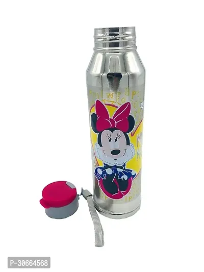 Cartoon Printed On A Stainless Steel Water Bottle For Kids