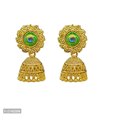 Earrings Indian Jhumka Jhumki Festival Jewellery and Fashion Morpankhi